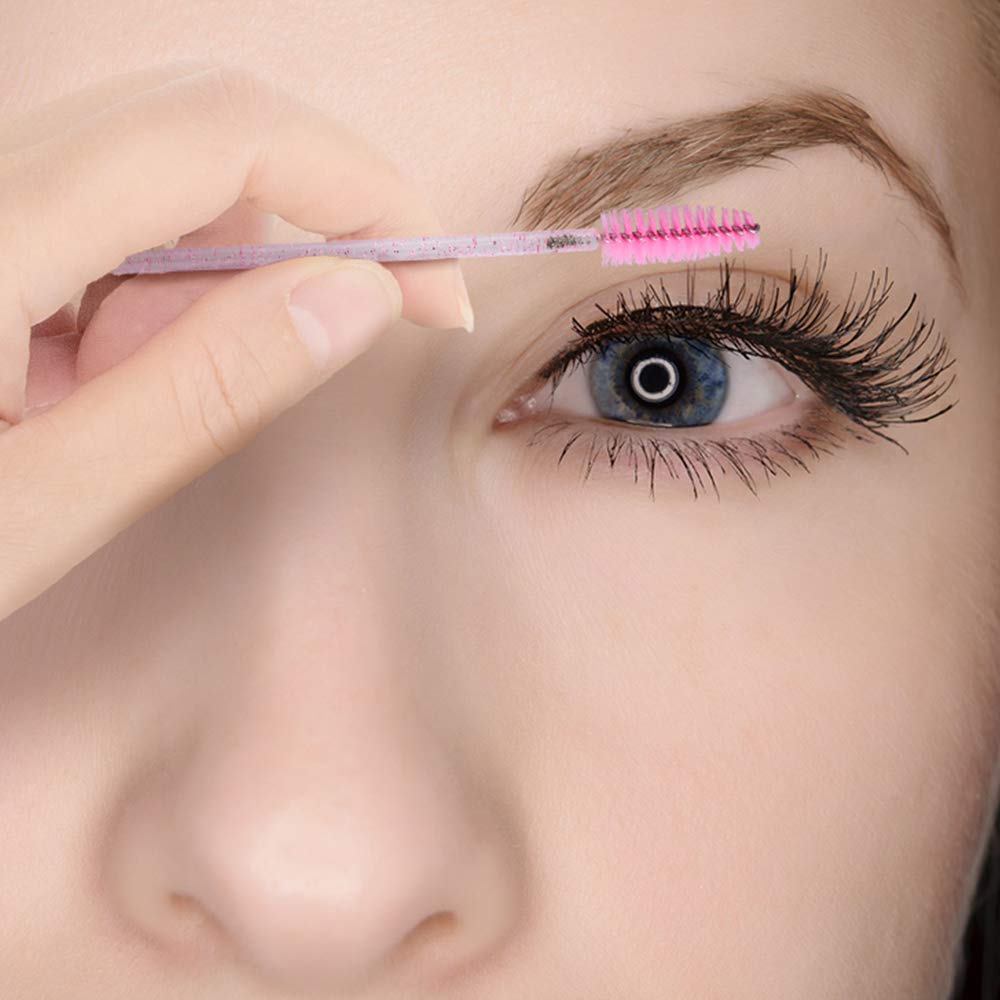 100-Piece Disposable Mascara & Eyelash Spoolie Wands