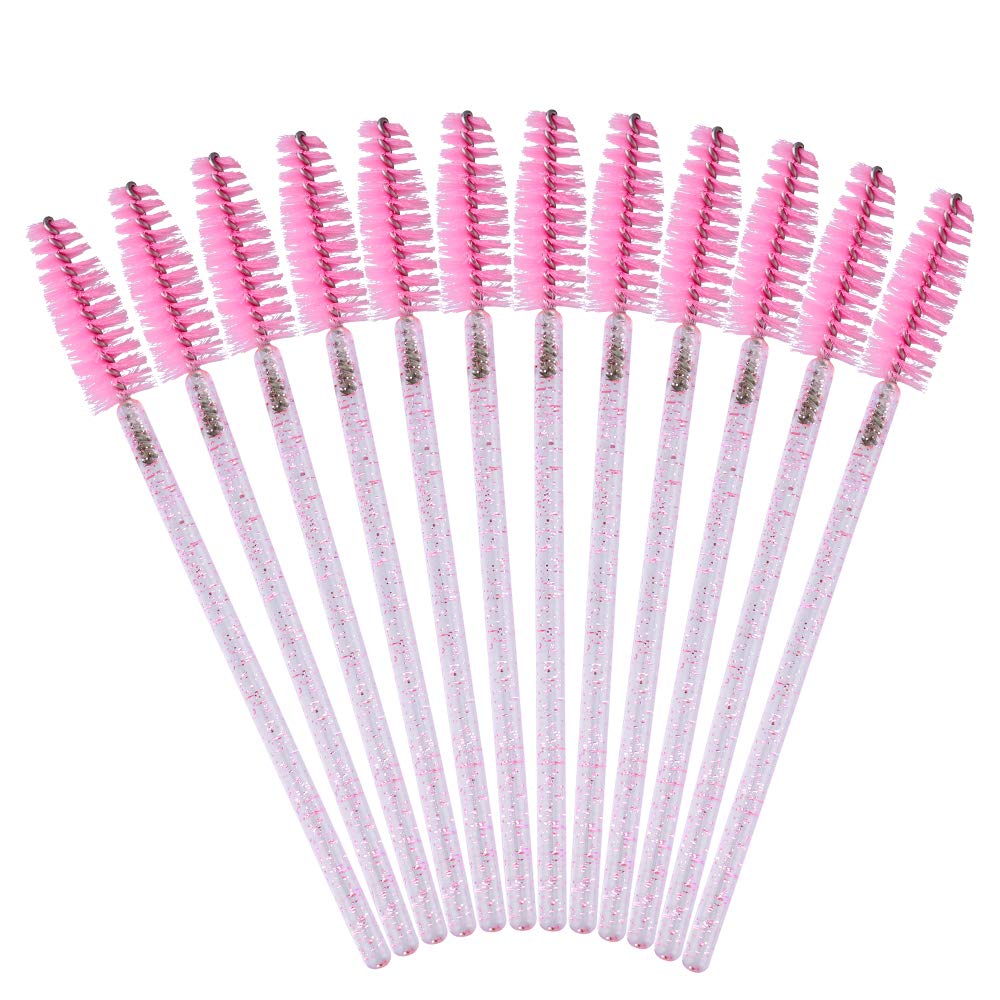 100-Piece Disposable Mascara & Eyelash Spoolie Wands