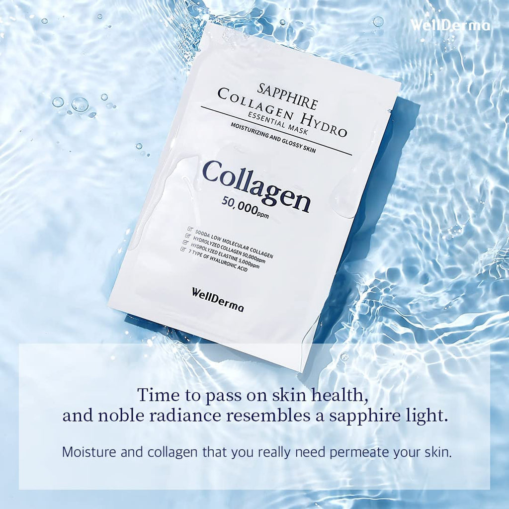 Sapphire Collagen Hydro Face Masks-10 Pack