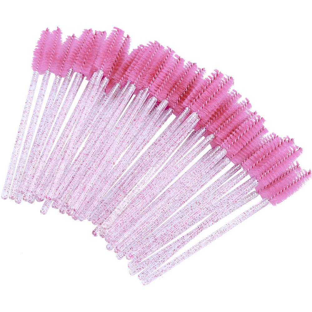 100-Piece Disposable Mascara & Eyelash Spoolie Wands