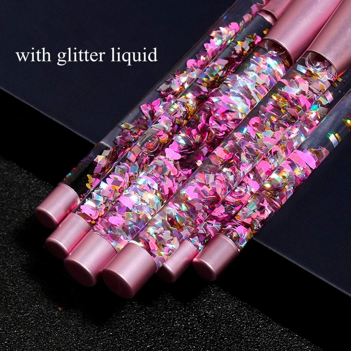 “Unicorn Crystal Makeup Brush Set – Blue Sparkle”