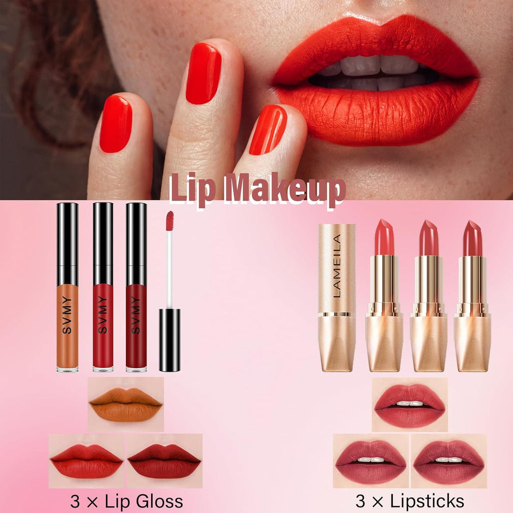 Makeup Essentials Kit-Complete Makeup Set for Women & Beginners 