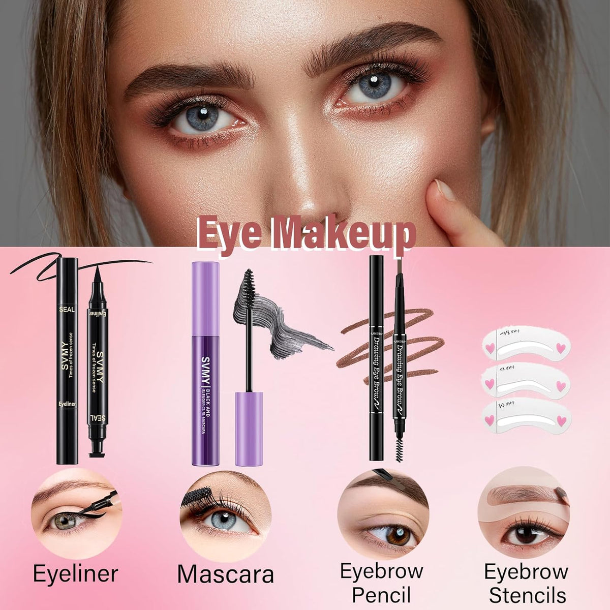 Makeup Essentials Kit-Complete Makeup Set for Women & Beginners 